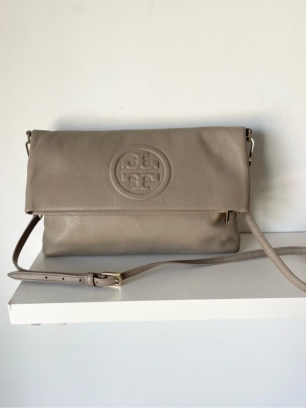 Tory Burch Taupe Crossbody Bag